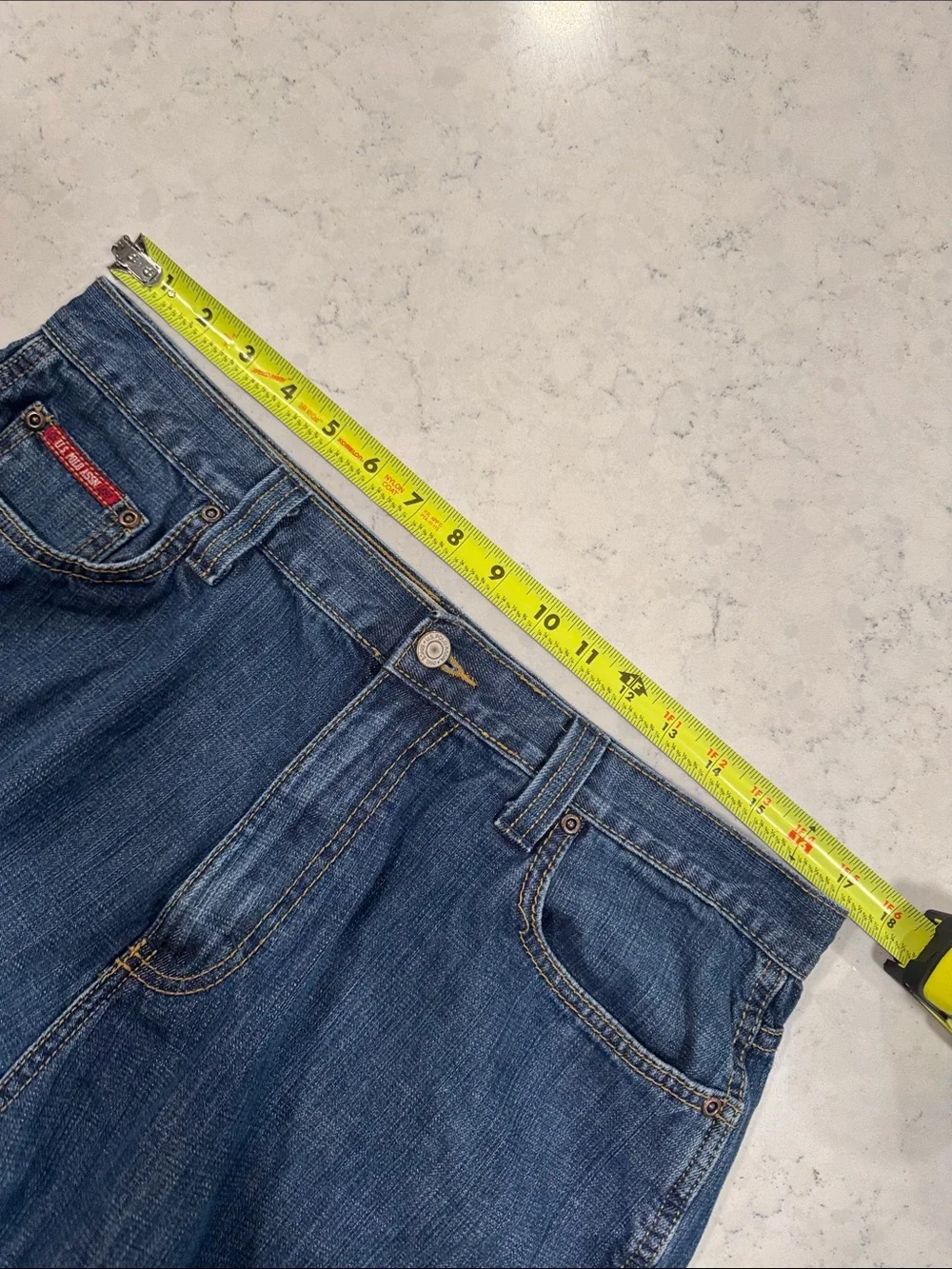 U.S. Polo Assn. Men’s 34 100% Cotton Blue Denim Jean Shorts Jorts Casual Trendy